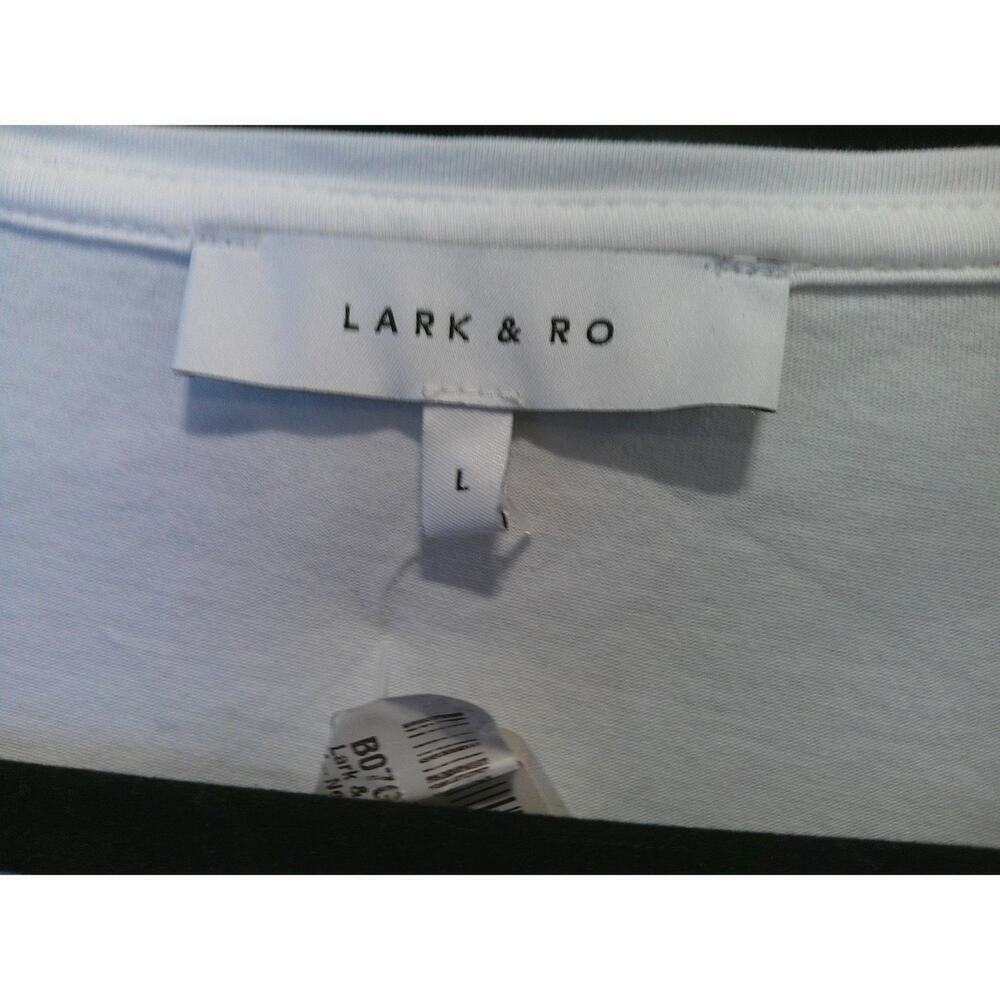 Lark & Ro Women's Three Quarter Sleeve V-Neck Blouse Size Large  - NWT - Picture 3 of 9